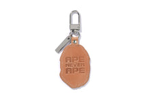 APE HEAD LEATHER KEYCHAIN