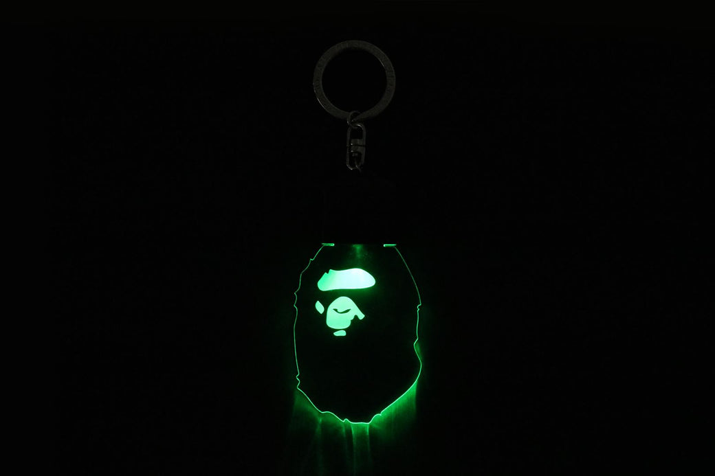APE HEAD LED KEYCHAIN | bape.com