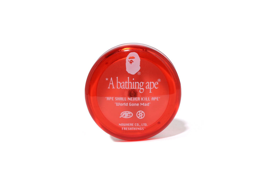 A bathing ape yoyo bape ベイプ　ヨーヨー　レッド BAPE X FRESHTHINGS 】TRANSLUCENT YOYO | bape.com