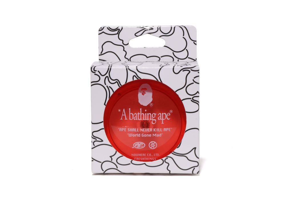 A bathing ape yoyo bape ベイプ　ヨーヨー　レッド BAPE X FRESHTHINGS 】TRANSLUCENT YOYO | bape.com