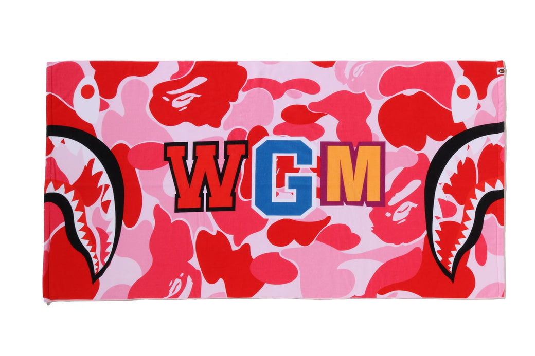 PE　タオル ABC CAMO SHARK BEACH TOWEL | bape.com