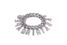 LINE CAMO DEBOSSED A BATHING APE CHAIN BRACELET W/ RHINESTONE