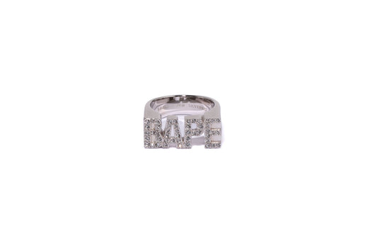 BAPE LOGO RING W/ RHINESTONE