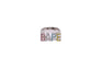 BAPE LOGO RING W/ MULTI COLOR RHINESTONE