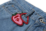 STRAWBERRY APE HEAD CARABINER