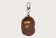 APE HEAD FAUX FUR KEYCHAIN