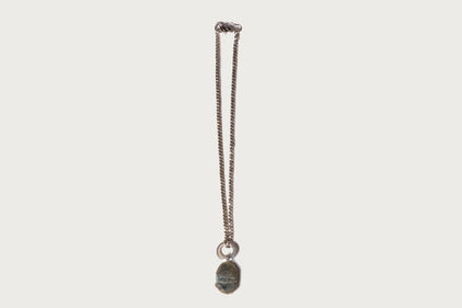 BAPE BLACK ITEM #3 MAD FACE PENDANT WITH BAPESTA NECKLACE