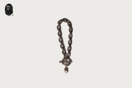 BAPE BLACK ITEM #5 MAD FACE OUTLINE BRACELET
