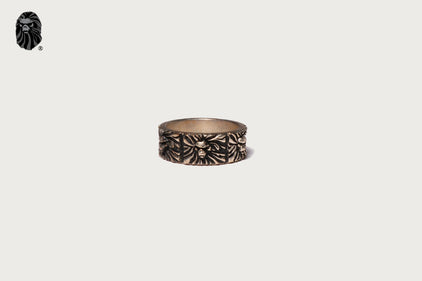BAPE BLACK ITEM #7 MAD FACE RELIEF RING