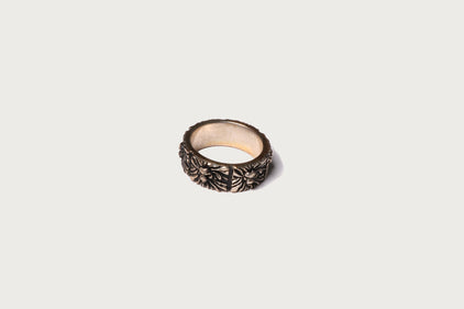 BAPE BLACK ITEM #7 MAD FACE RELIEF RING