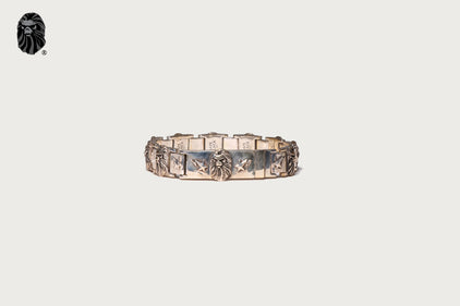 BAPE BLACK ITEM #8 MAD FACE RELIEF BRACELET