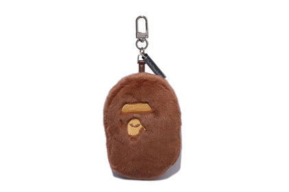 APE HEAD FAUX FUR KEYCHAIN