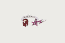 APE HEAD AND STA CRYSTAL STONE RING
