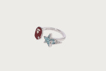 APE HEAD AND STA CRYSTAL STONE RING