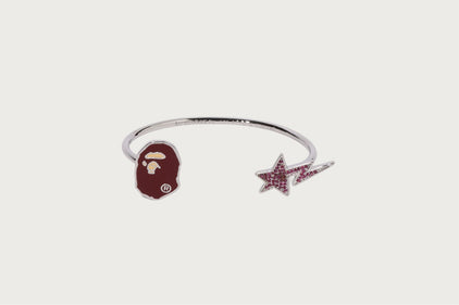 APE HEAD AND STA CRYSTAL STONE BRACELET