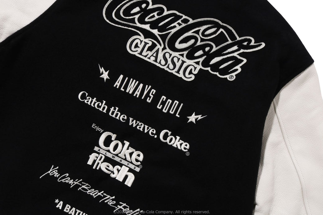 【 BAPE X Coca-Cola 】VARSITY JACKET