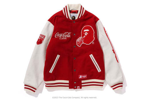 【 BAPE X Coca-Cola 】VARSITY JACKET