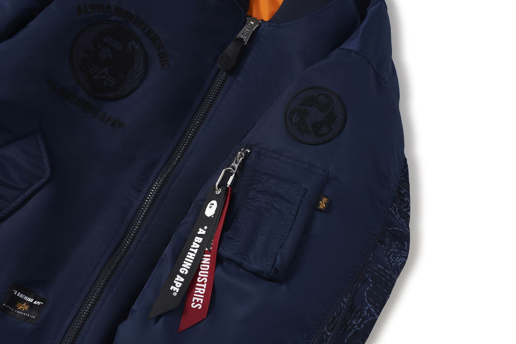 BAPE X ALPHA INDUSTRIES 】MA-1 JACKET | bape.com