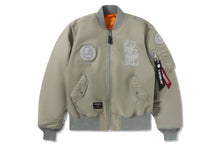 【 BAPE X ALPHA INDUSTRIES 】MA-1 JACKET