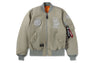 【 BAPE X ALPHA INDUSTRIES 】MA-1 JACKET