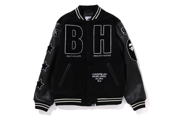BAPE X BOUNTY HUNTER 】VARSITY JACKET | bape.com