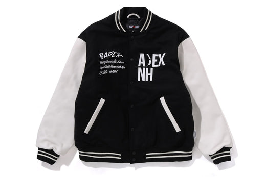 【 BAPE X NBHD 】VARSITY JACKET