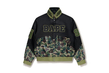 【 BAPE X JEFF HAMILTON 】ABC CAMO MULTI LOGO LEATHER JACKET