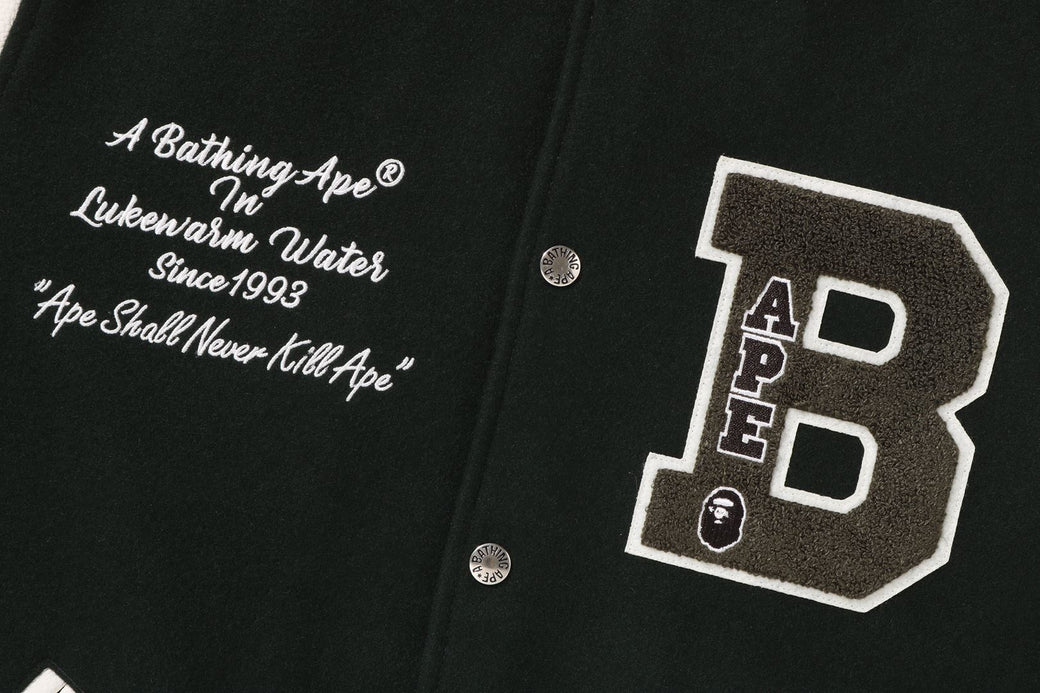 EMBROIDERY VARSITY JACKET | bape.com