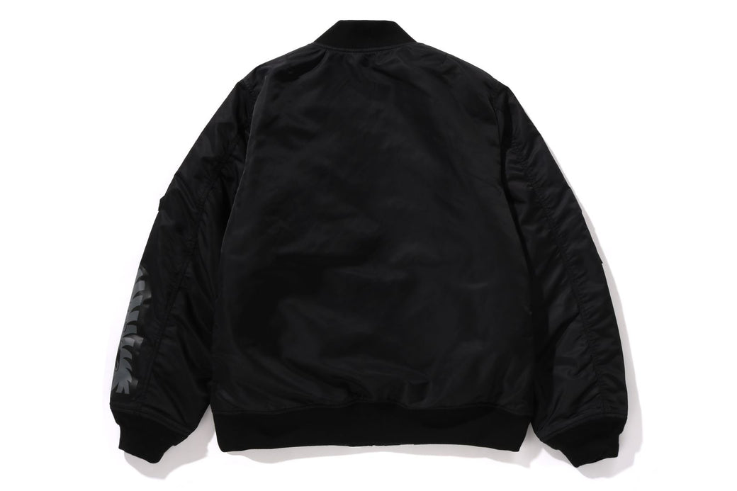 Bape bomber jacket black hotsell