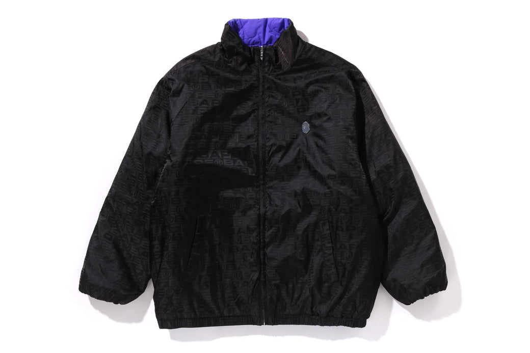 LUX SPORT PATTERN LINE CAMO QUILTED REVERSIBLE JACKET