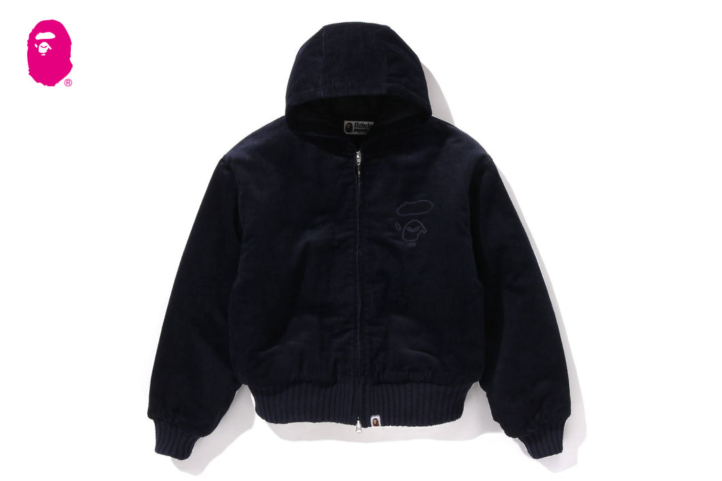 CORDUROY PADDED HOODIE JACKET | bape.com