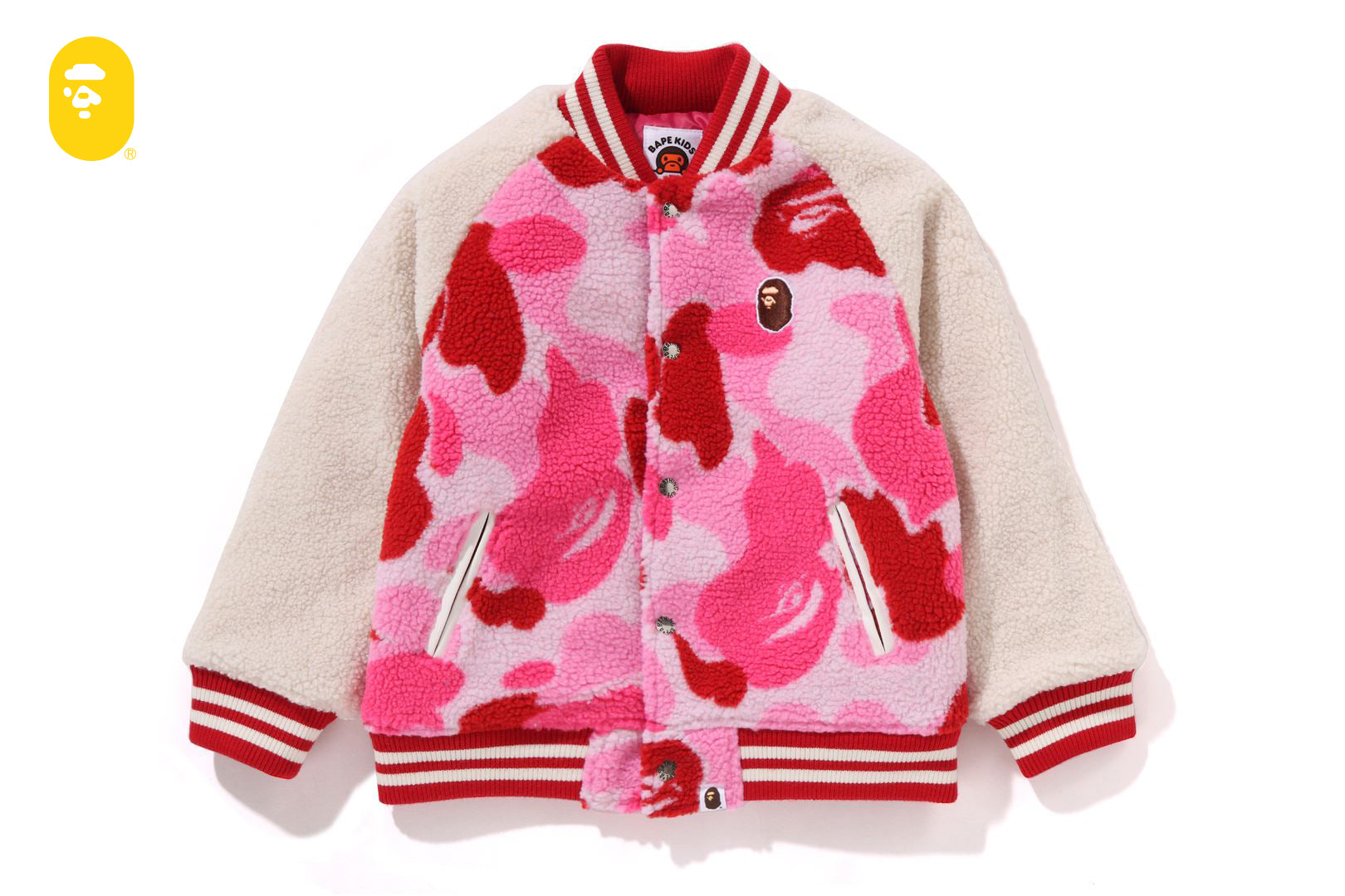 ABC CAMO BOA VARSITY JACKET | bape.com