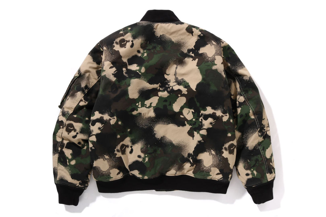 BAPE MA-1ジャケット オリーブ A Bathing Ape Shark MA-1 Jacket in Olive – Oneness Boutique