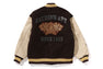 LINE CAMO MULTI LOGO WOOL VARSITY JACKET