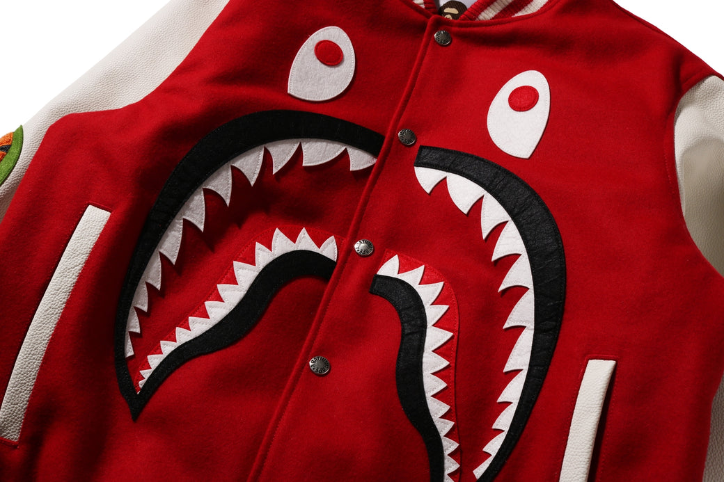 SHARK VARSITY JACKET | bape.com