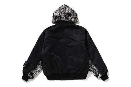 KNIT PAISLEY TRIMMED MA-1