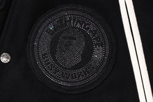 【 BAPE X SWAROVSKI 】DETACHABLE HOODIE VARSITY JACKET