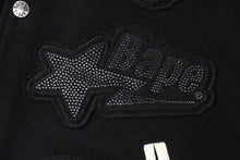 【 BAPE X SWAROVSKI 】DETACHABLE HOODIE VARSITY JACKET