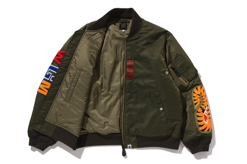 A BATHING APE アベイシングエイプ SHARK MA-1 L SHARK MA-1 MENS – us.bape.com