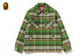 BAPE CHECK CPO ZIP JACKET
