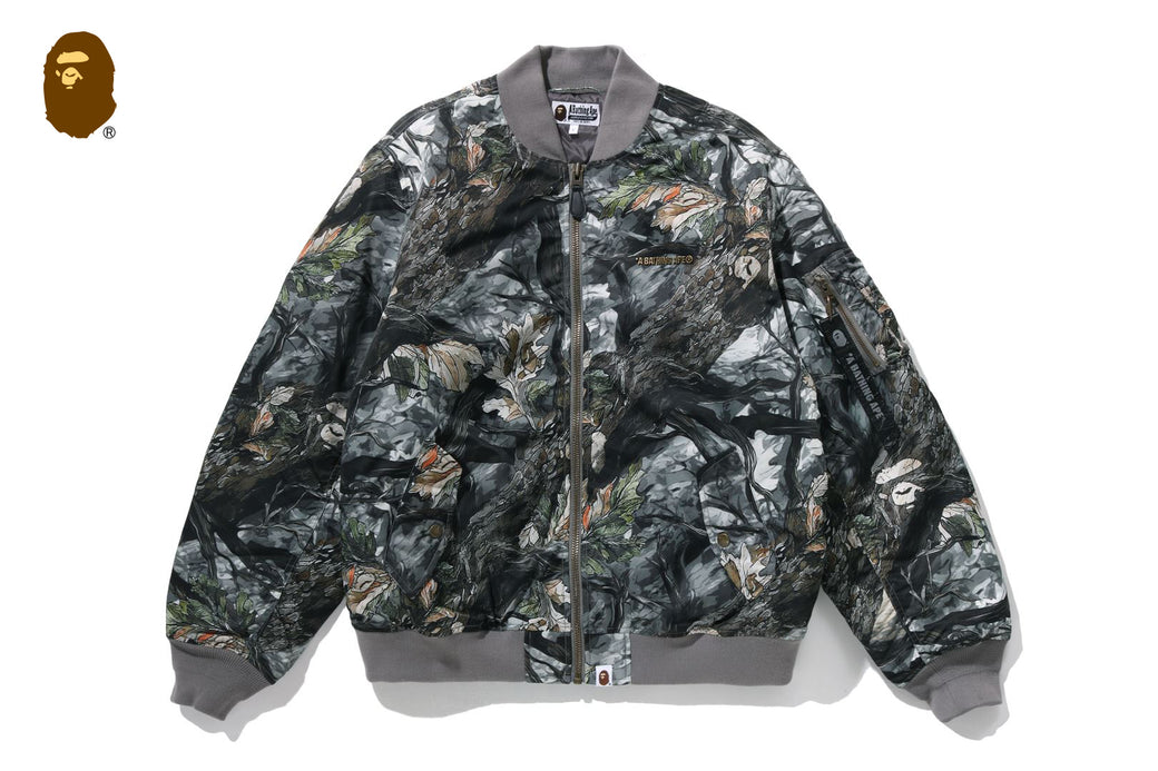 TREE EDGE CAMO BOMBER JACKET | bape.com