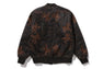 MULTI LOGO QUILTED LEATHER BOMBER JACKET