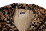 WILD LEOPARD PATTERN FAUX FUR SHARK FULL ZIP JACKET