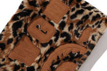 WILD LEOPARD PATTERN FAUX FUR SHARK FULL ZIP JACKET