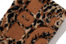 WILD LEOPARD PATTERN FAUX FUR SHARK FULL ZIP JACKET