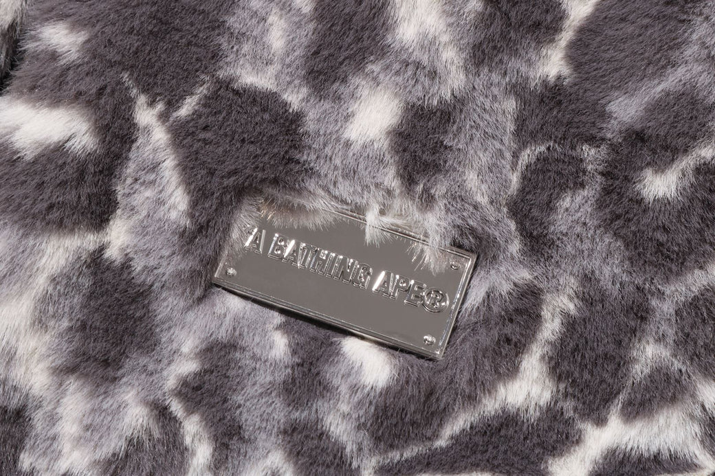 WILD LEOPARD PATTERN FAUX FUR SHARK FULL ZIP JACKET | bape.com