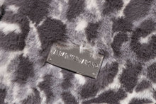 WILD LEOPARD PATTERN FAUX FUR SHARK FULL ZIP JACKET