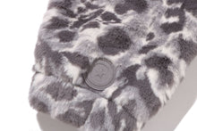 WILD LEOPARD PATTERN FAUX FUR SHARK FULL ZIP JACKET