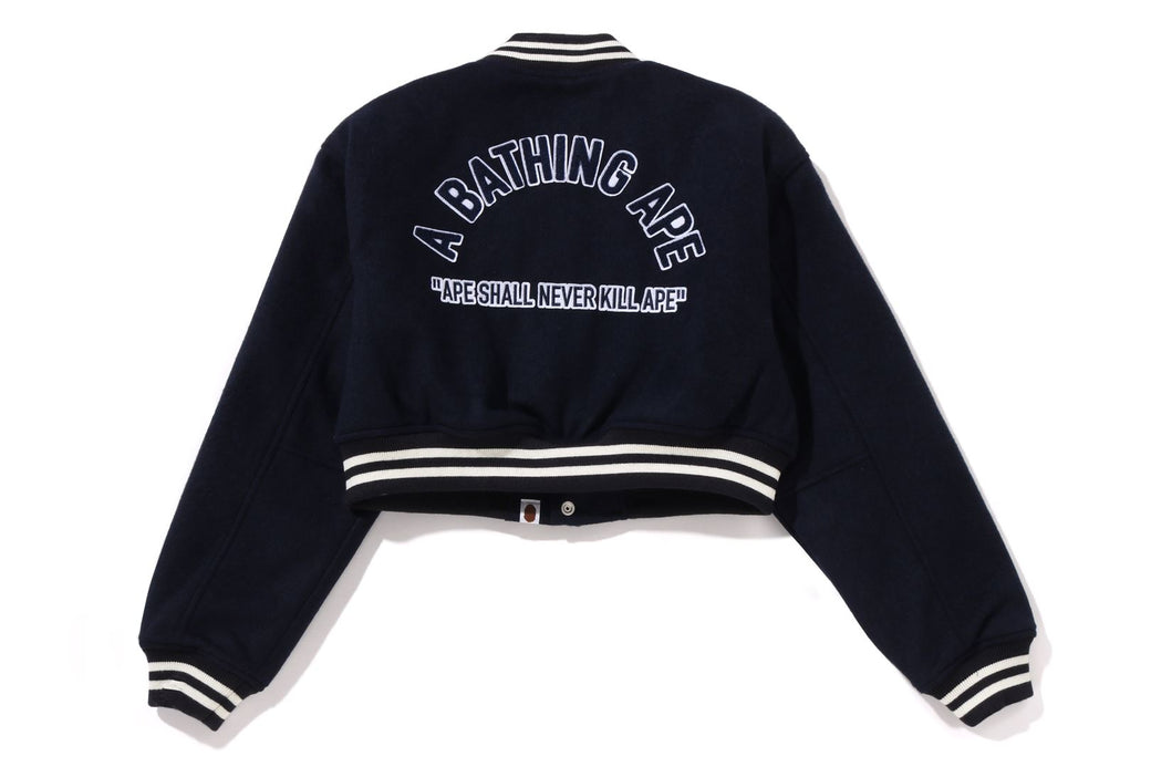 ジャケット・アウター A.BATHINGAPE A BATHING APE CROPPED VARSITY JACKET | bape.com
