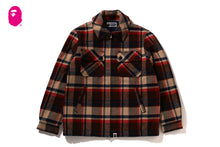 BAPE CHECK CPO ZIP JACKET